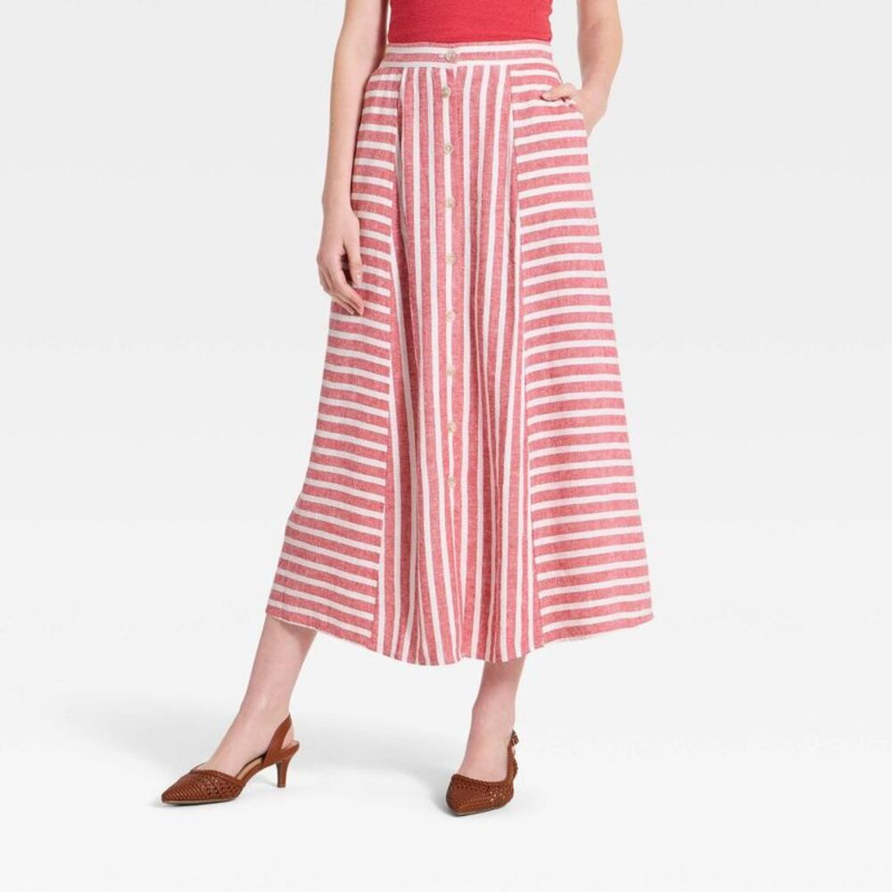 Open Box - Universal Thread - Women's Maxi A-Line Skirt - Universal T Red